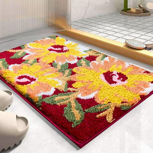 Buy Bath Mats - Floral Parade Bathmat at Vaaree online