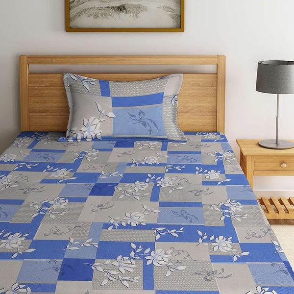 Buy Bedsheets - Blue Paloma Bedsheet at Vaaree online