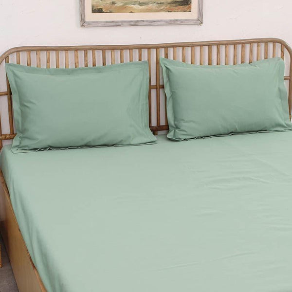 Buy Bedsheets - Dreamy Delight Bedsheet - Green at Vaaree online
