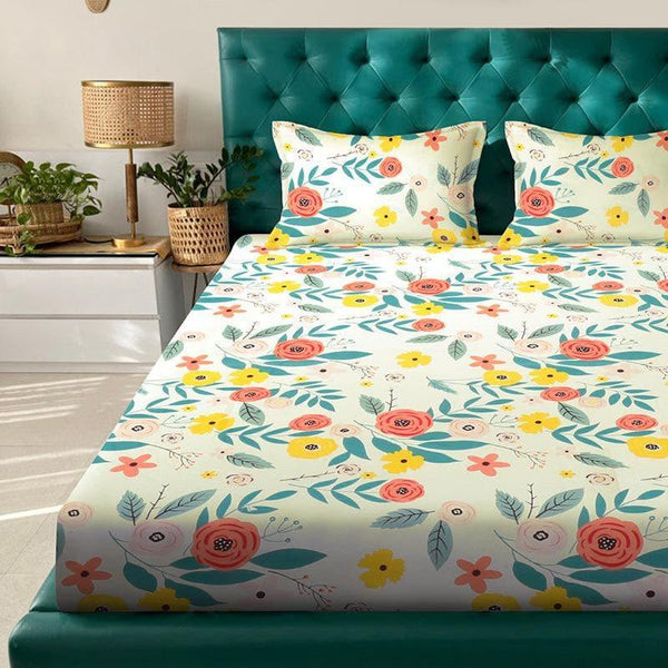 Buy Bedsheets - Eva Floral Bedsheet at Vaaree online