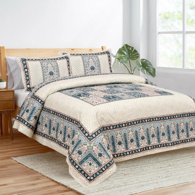 Buy Bedsheets - Parth Ethnic Bedsheet - Blue at Vaaree online