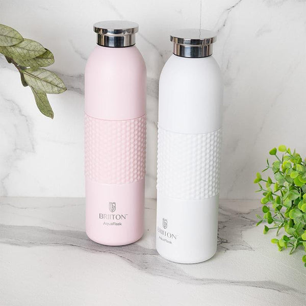 Buy Bottle - Gradient 620 ML Hot & Cold Thermos Water Bottle (Pink & White) - Set Of Two at Vaaree online
