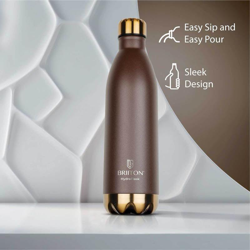 Buy Bottle - Melta Sip Hot & Cold Thermos Water Bottle (Brown) - 1000 ML at Vaaree online