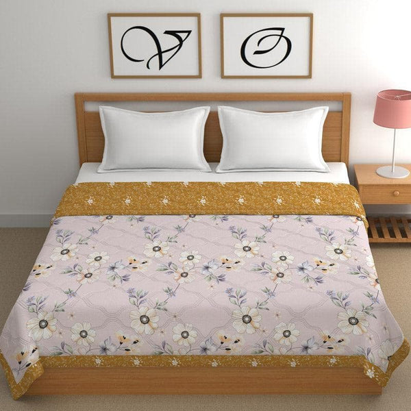 Buy Comforters & AC Quilts - Croschena Floral Comforter - Pink & Yellow at Vaaree online