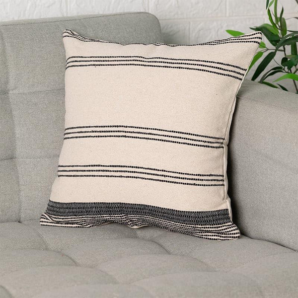 Buy Cushion Covers - Linear Beige Cushion Cover at Vaaree online