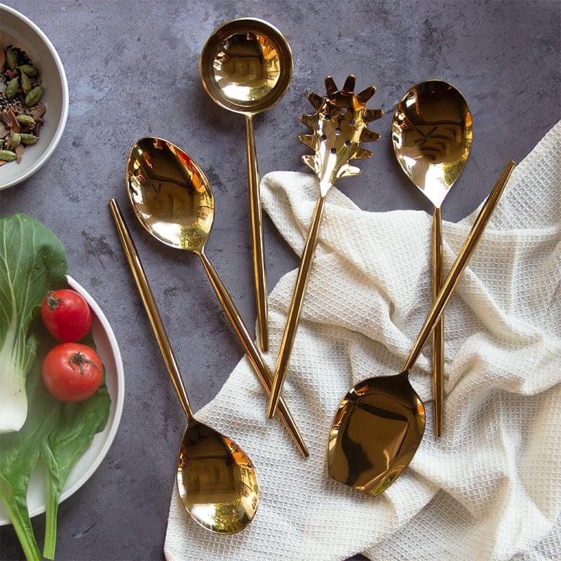 Buy Salad Spoon - Chenola Serving Spoon - Set Of Six at Vaaree online