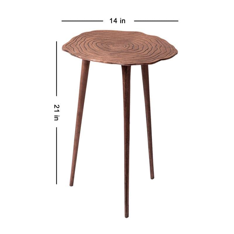 Buy Side & Bedside Tables - Amalyn Accent Table - Copper at Vaaree online