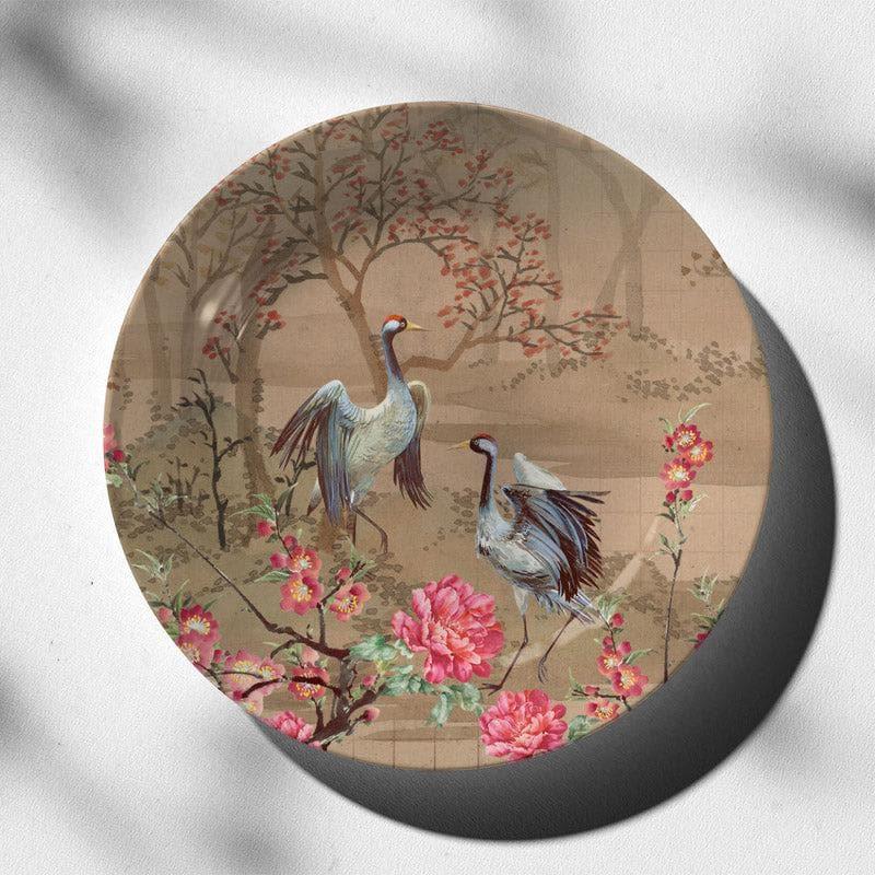 Buy Wall Plates - Japanese Cranes Wall Plate at Vaaree online
