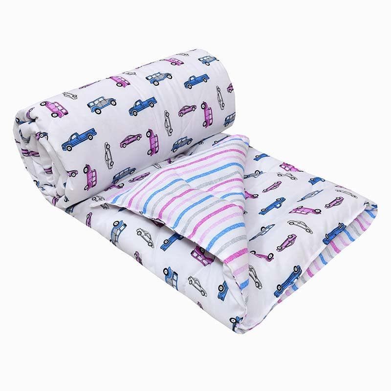 Buy Comforters & AC Quilts - Car-O-Car Reversible Kids Comforter- Caramine Red at Vaaree online