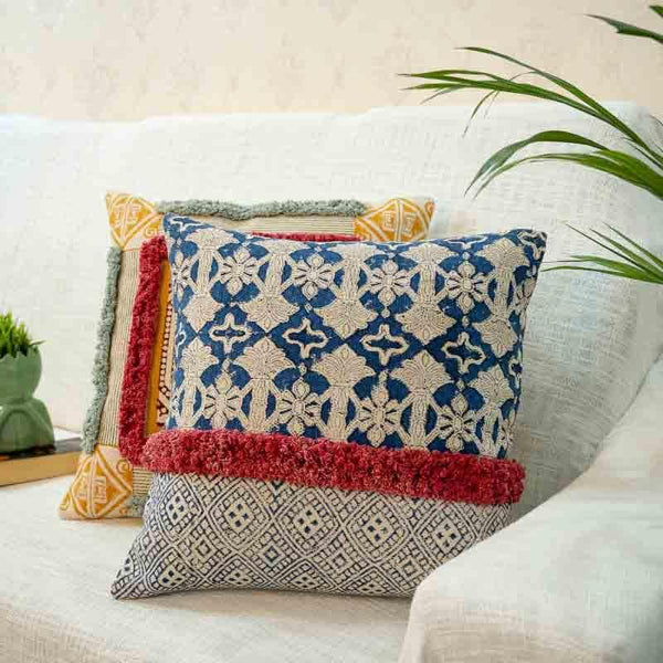 Buy Cushion Covers - Indigofera Cushion Cover at Vaaree online