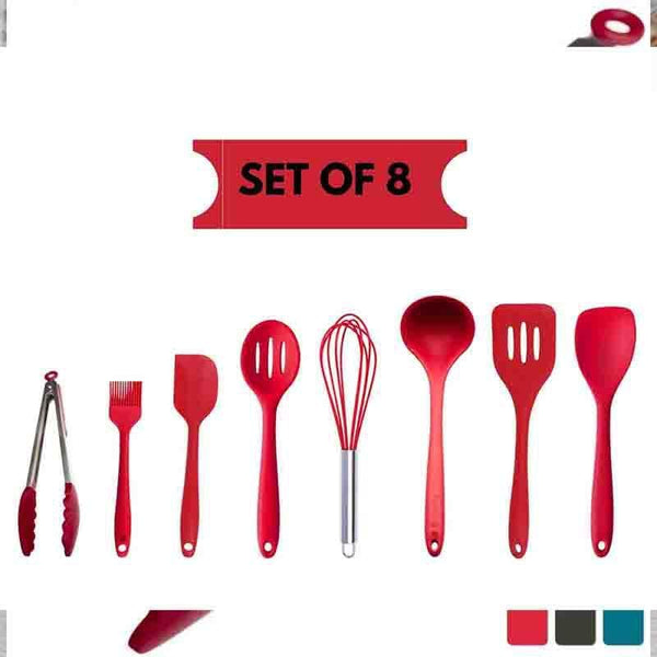 Buy Kitchen Tool - Silicone Kitchen Tools - Set Of Eight at Vaaree online