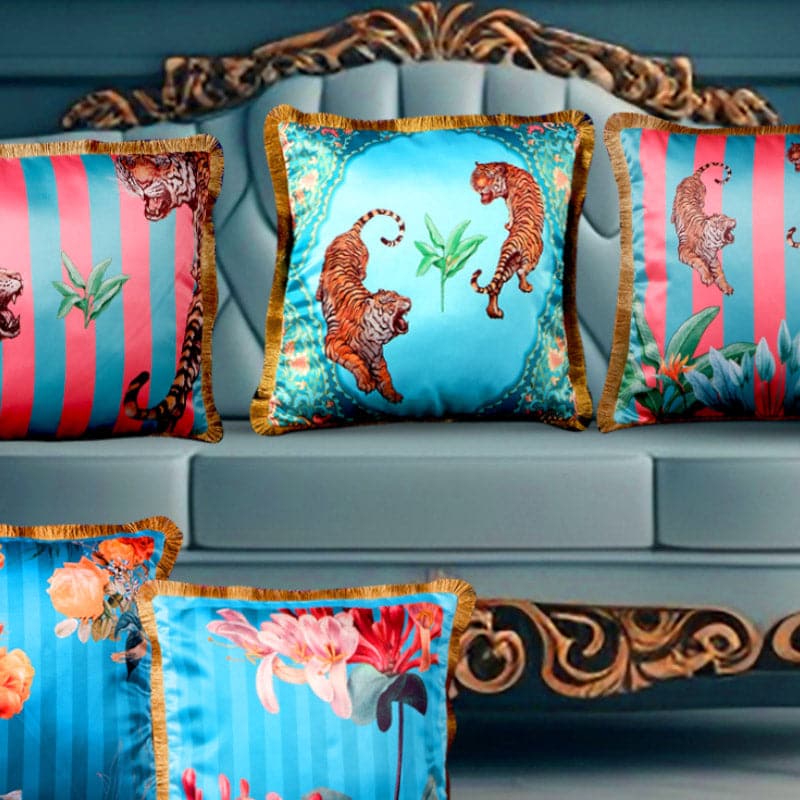 Buy Tropical Clear Cushion Cover - Set Of Five Cushion Cover Sets from Vaaree