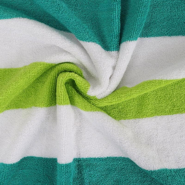 Buy Stripe Splash Bath Towel (Light Blue & Light Green) - Set Of Two Bath Towels from Vaaree