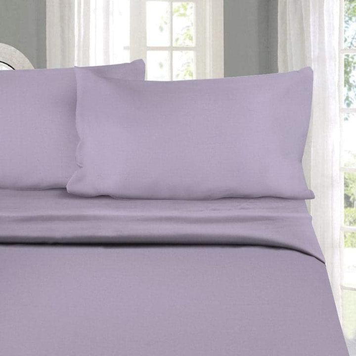 Buy Solid Elegance Bedsheet - Mauve at Vaaree online | Beautiful Bedsheets to choose from
