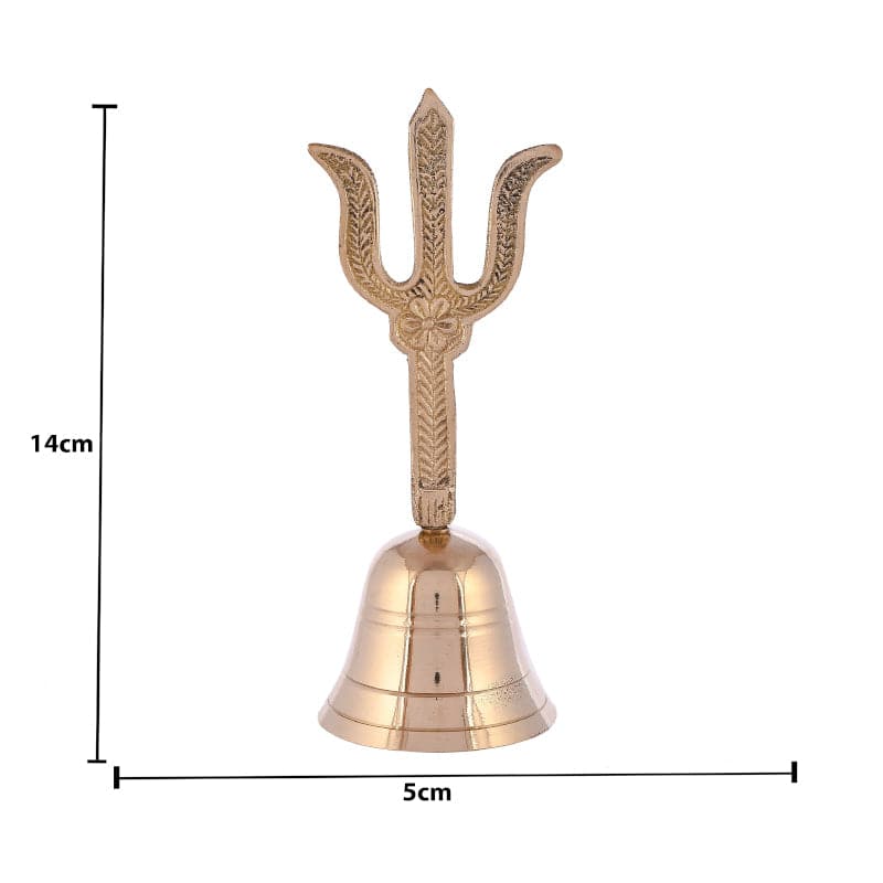 Buy Trishool Brass Pooja Bell Pooja Bell from Vaaree