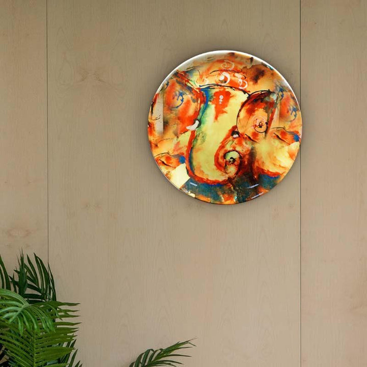 Buy Vinayaka Inspired Decorative Plate at Vaaree online | Beautiful Wall Plates to choose from