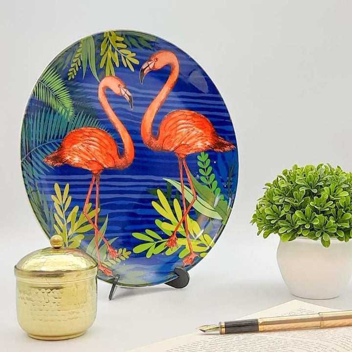 Buy Flamingo Beauty Decorative Plate at Vaaree online | Beautiful Wall Plates to choose from