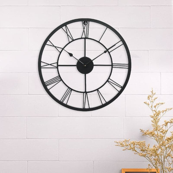 Wall Clock - Omeria Round Wall Clock - Black