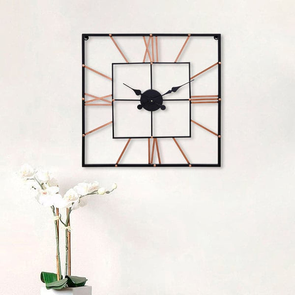 Wall Clock - Triya Square Wall Clock - Copper