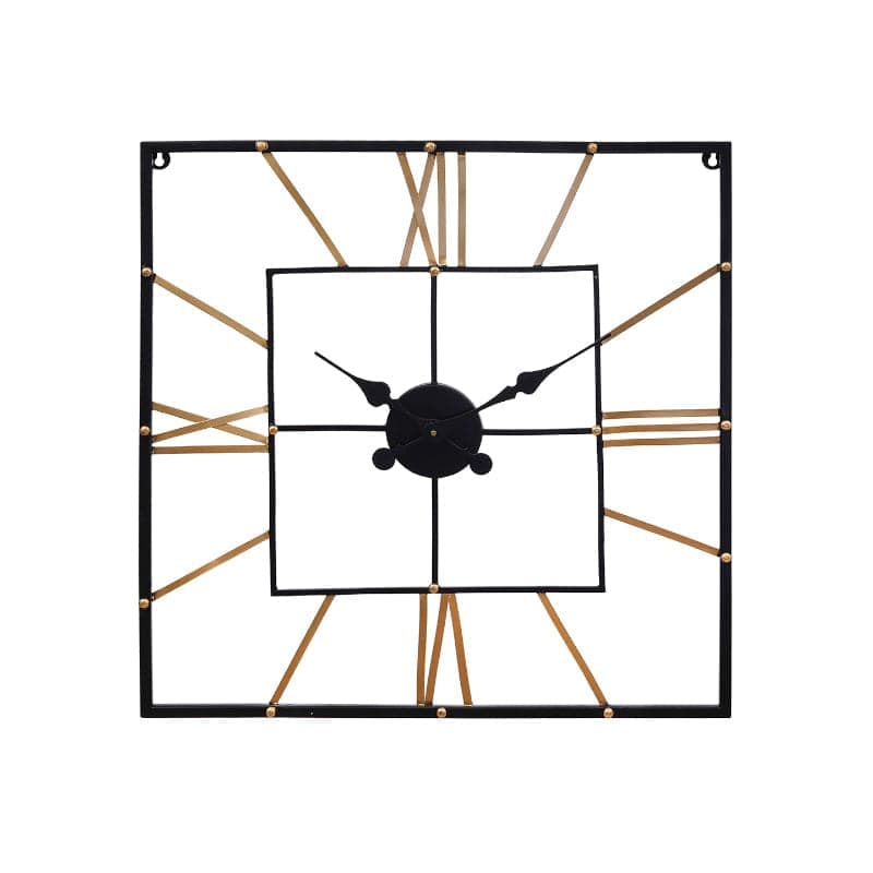 Wall Clock - Triya Square Wall Clock - Gold