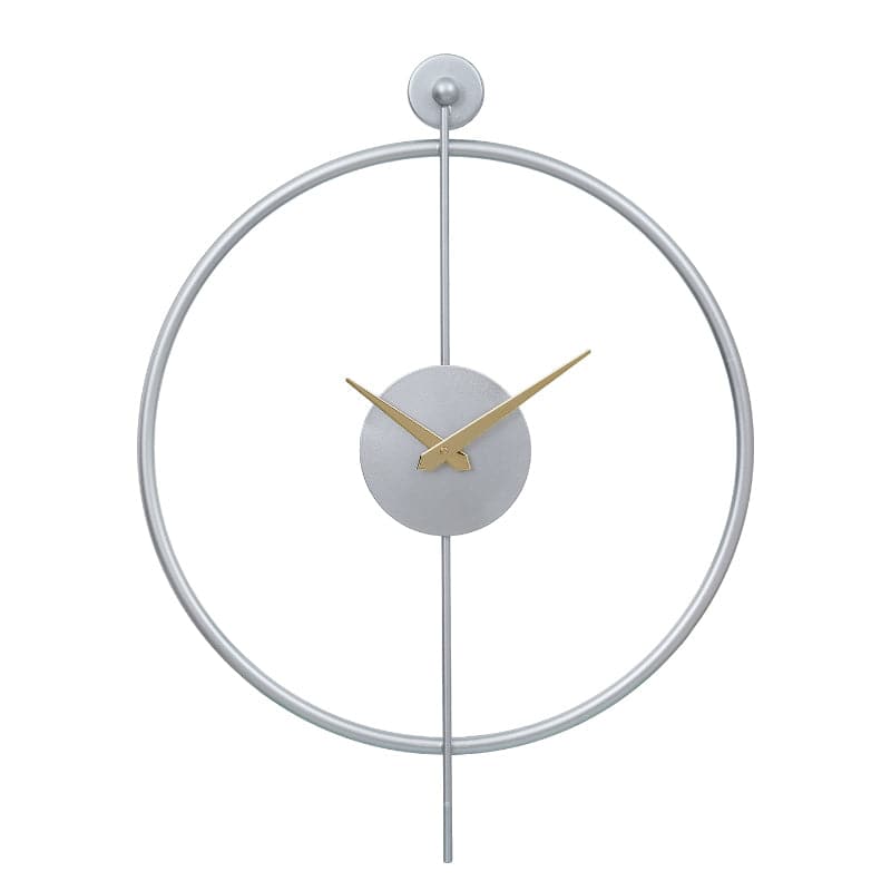 Buy Manani Round Wall Clock - Silver Wall Clock from Vaaree