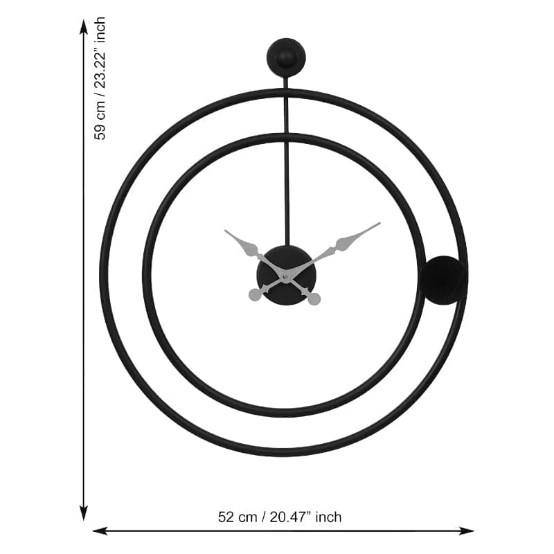 Wall Clock - Makoa Round Wall Clock - Black