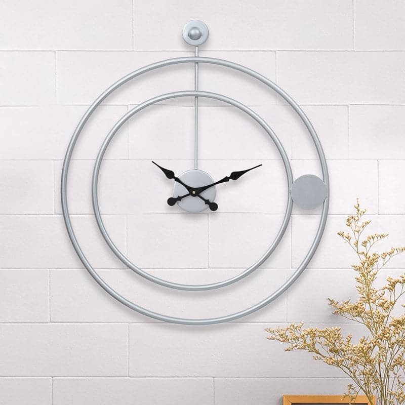 Wall Clock - Makoa Round Wall Clock - Silver