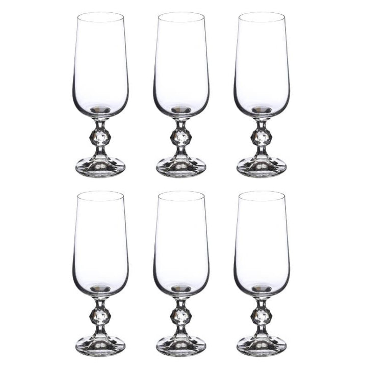 Buy Olvia Crystal Beer Glass (280 ML) - Set Of Six at Vaaree online | Beautiful Beer Glass to choose from
