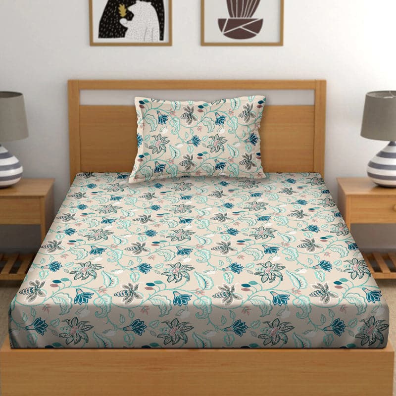 Buy Sartia Floral Bedsheet Bedsheets from Vaaree