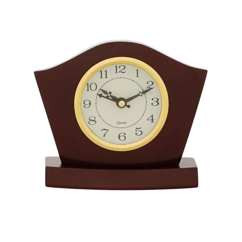 Buy Nanoa Table Clock - Brown Table Clock from Vaaree