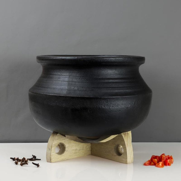 Buy Kalikasan Rice Clay Pot (Black) - 3000 ML at Vaaree online | Beautiful Cooking Pot to choose from