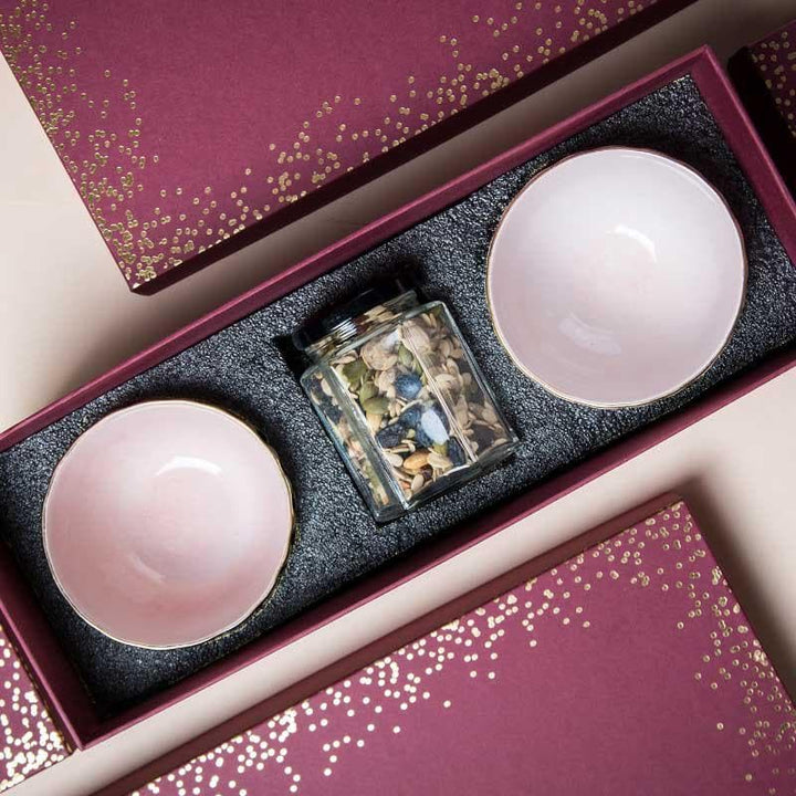 Buy Peachy Keen Bowl Gift Box - Set Of Three at Vaaree online | Beautiful Gift Box to choose from