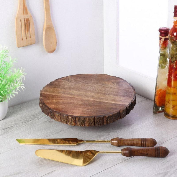 Buy Timona Wooden Cake Platter Online in India | Cake Stand on Vaaree