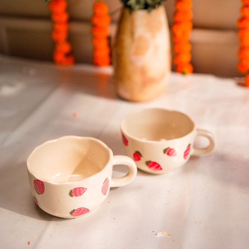 Buy Berry Sip Cup (250 ML) - Set Of Two Mug & Tea Cup from Vaaree