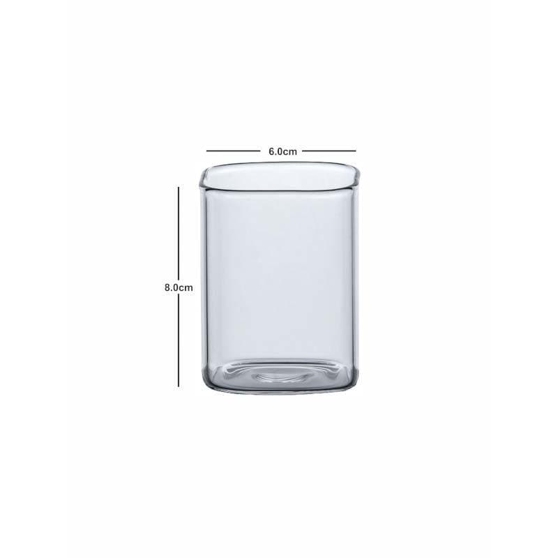 Buy Cubox Glass Tumbler (230 ML) - Set Of Six at Vaaree online | Beautiful Glasses to choose from