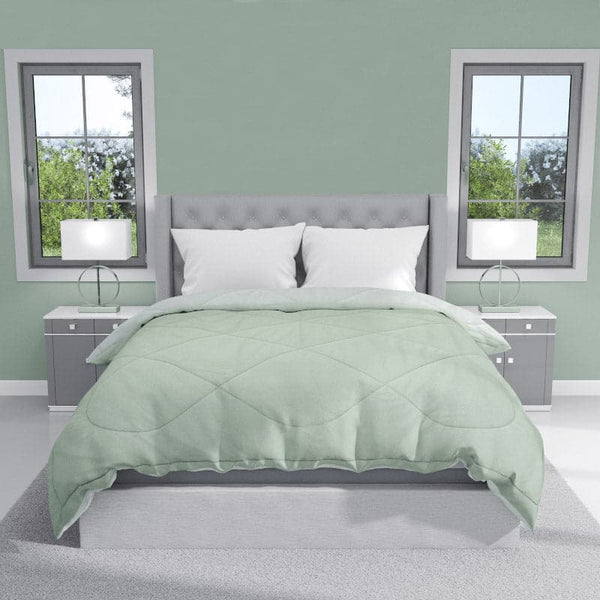 Gleva Reversible Comforters - Olive & Sage Green