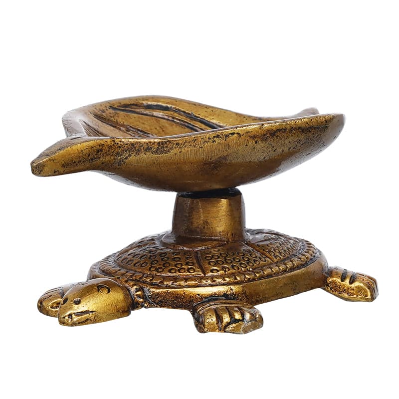 Buy Shreepa Tortoise Brass Diya Diyas from Vaaree