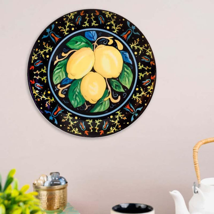 Buy The Italian Lemons Decorative Plate at Vaaree online | Beautiful Wall Plates to choose from