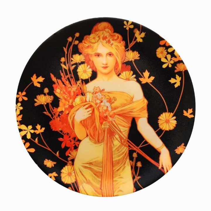 Buy Spring by Mucha Decorative Plate at Vaaree online | Beautiful Wall Plates to choose from
