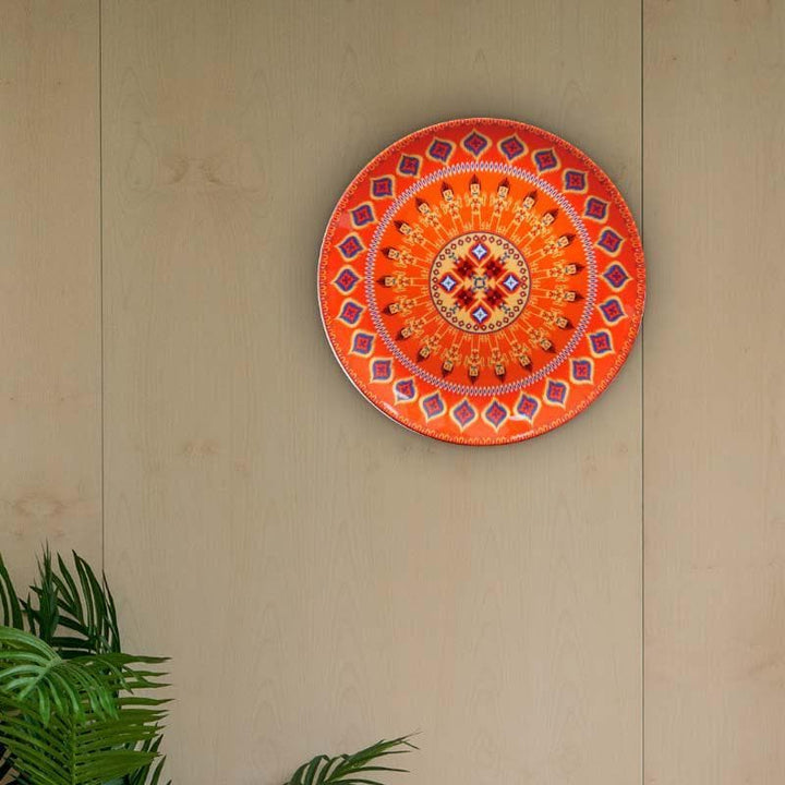 Buy Ikkat Patterned Decorative Plate at Vaaree online | Beautiful Wall Plates to choose from