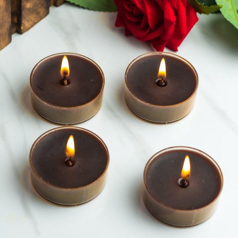 Buy Sidra Black Oudh & Rose Scented Candle - Set Of Four Candles from Vaaree