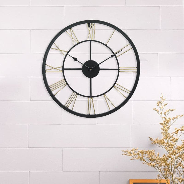 Wall Clock - Omeria Round Wall Clock - Gold