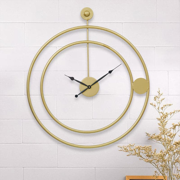 Wall Clock - Makoa Round Wall Clock - Gold