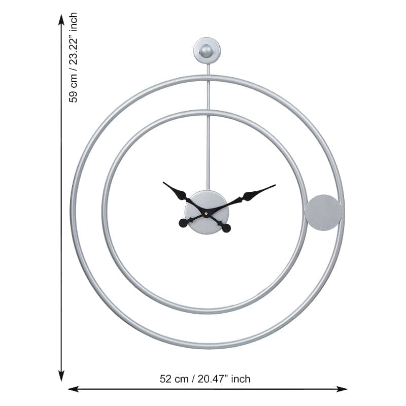 Wall Clock - Makoa Round Wall Clock - Silver