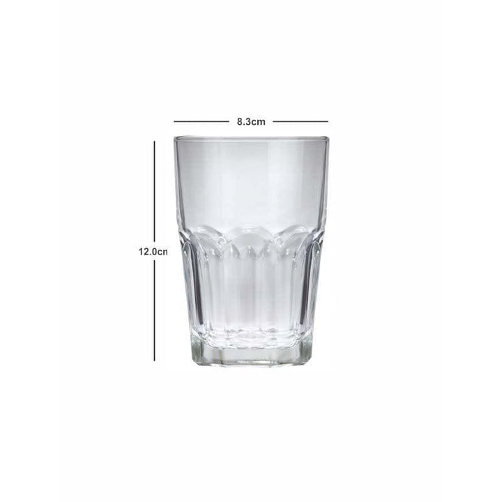 Buy Clariso Glass Tumbler (380 ML) - Set Of Twelve at Vaaree online | Beautiful Glasses to choose from