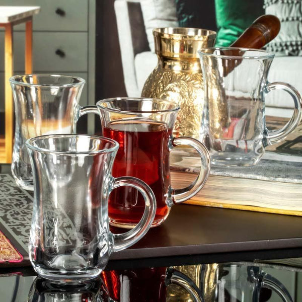 Buy Revatilize Curved Glass Mug (Tall) - Set Of Six at Vaaree online | Beautiful Mug & Tea Cup to choose from