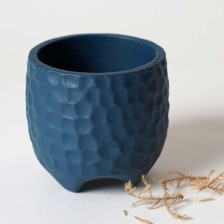Buy Organic Etch Planter - Blue at Vaaree online | Beautiful Pots & Planters to choose from