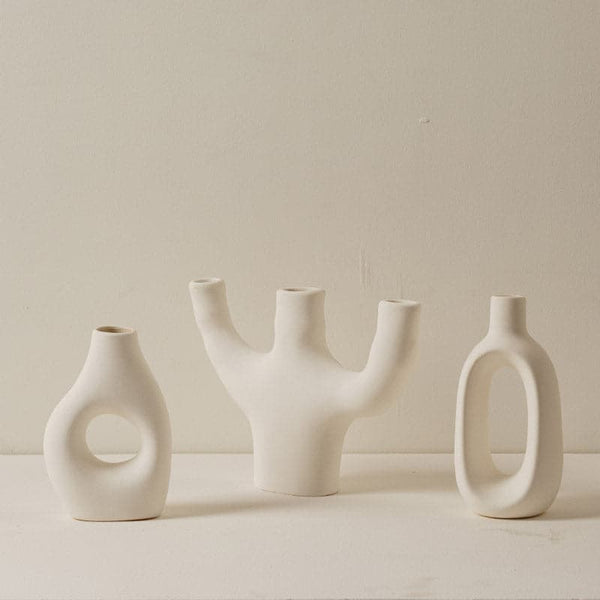 Buy Olla Lure Vase - Set Of Three at Vaaree online | Beautiful Vase to choose from