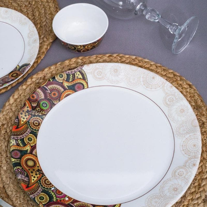 Buy Ashley Melamine Dinner Set - 12 Pieces at Vaaree online | Beautiful Dinner Set to choose from