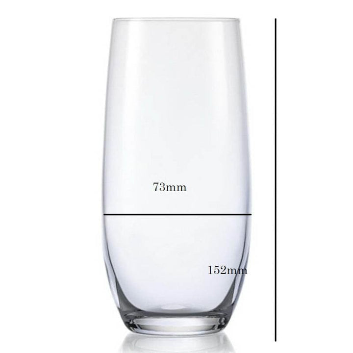 Buy Melodia Crystal Hi Ball Glass (350 ML) - Set Of Six at Vaaree online | Beautiful Glasses to choose from
